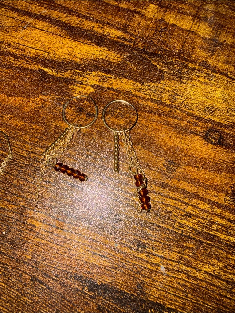 Free People Gold-Tone Mixed Earring Set with purple, Amber & Clear Accents